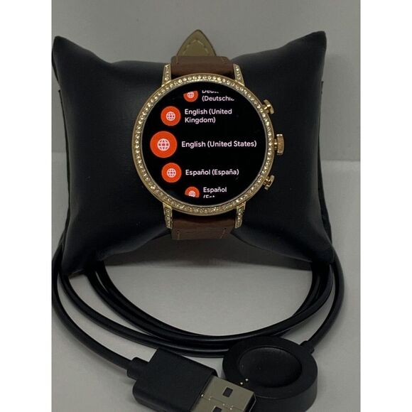 Fossil Gen 4 Authentic Digital Dial Smart Watch Custom Band FTW6015 QT455 - Picture 1 of 12